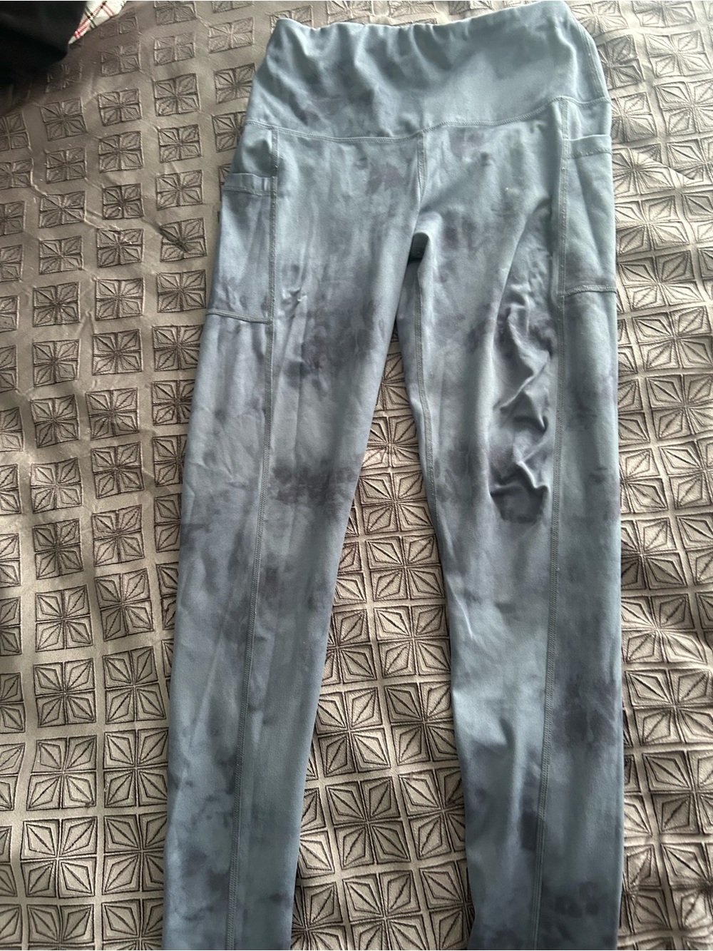 adidas Blue-Gray Performance Leggings